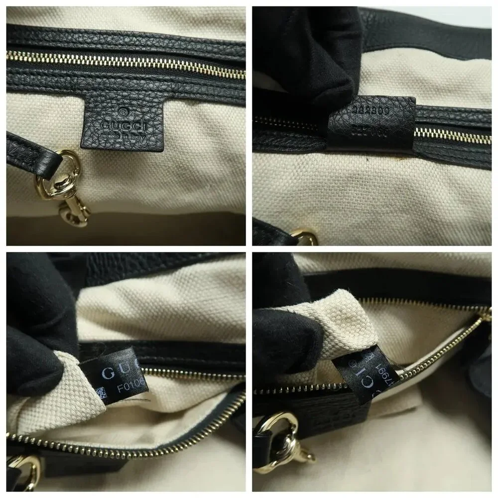 GUCCI Soho Black Leather Tote 818-041825 - Picture 11 of 12